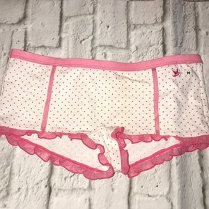 NWT pink and white aerie panties